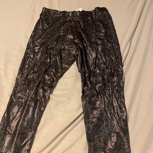 Metallic leggings